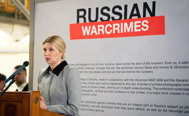 Ukraines First Lady Said Russia Soldiers Using Molestation As Weapon - Sakshi