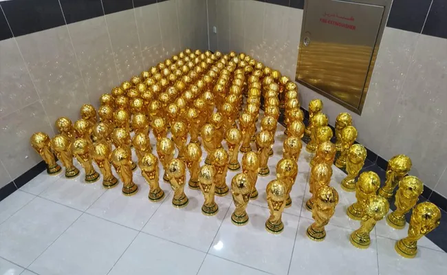 FIFA WC: Qatar Authorities Seize 144 Counterfeit WC Trophies From Doha - Sakshi