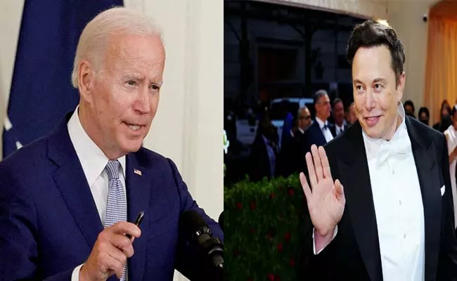 Musk Twitter deal responsible for spewing lies says US president Biden - Sakshi