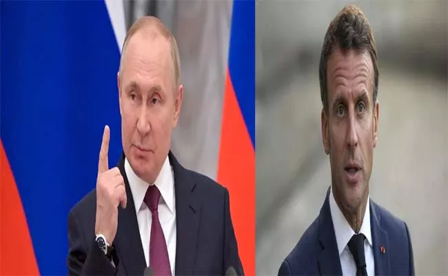 Putins Reference To Atomic Bombings In Japan Chat With Macron - Sakshi