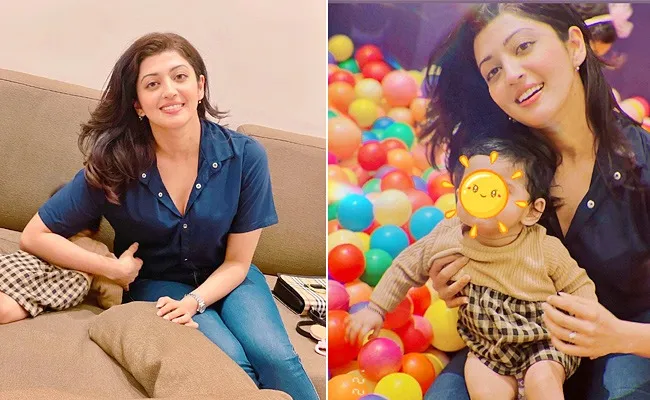 Heroine Pranitha Subhash Revealed Her Daughter Face In Social Media - Sakshi