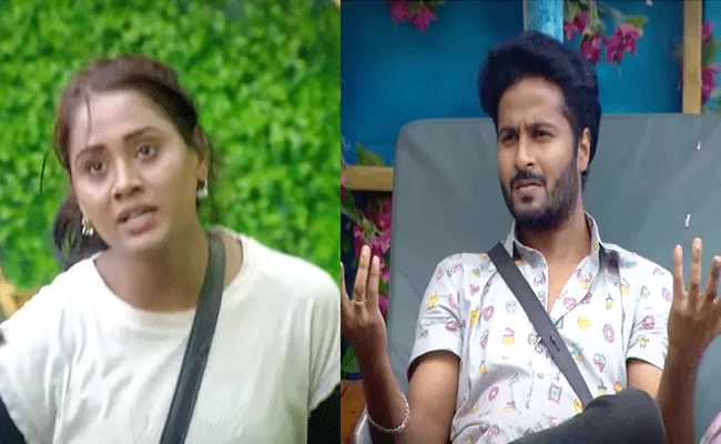 Bigg Boss 6 Telugu: Keerthi Fight With Sanchalak Sri Satya in Ticket to Finale Task - Sakshi