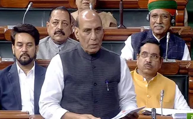 Rajnath Singh Statement In Parliament On India China Tawang Clash - Sakshi