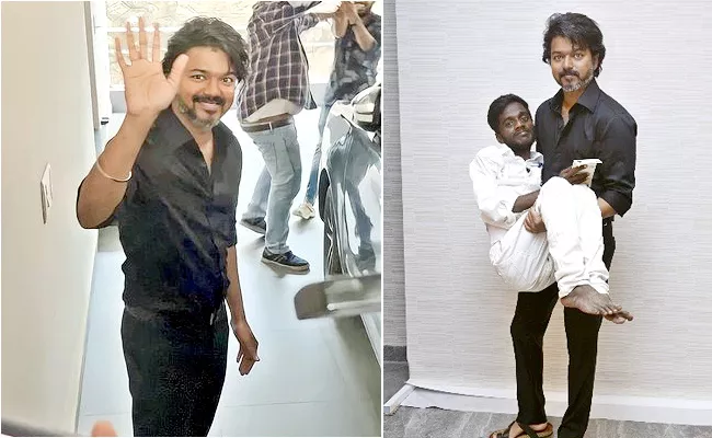 Thalapathy Vijay Meets His Fans And Photos Goes Viral - Sakshi