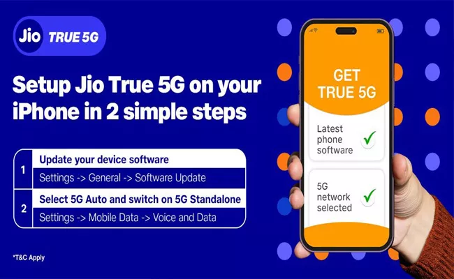 Jio launches 5G services with unlimited data for iPhone12 and above - Sakshi