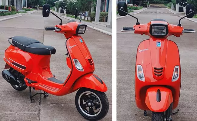 Vespa Gets Four New Vibrant Colours Of Vespa Sxl - Sakshi