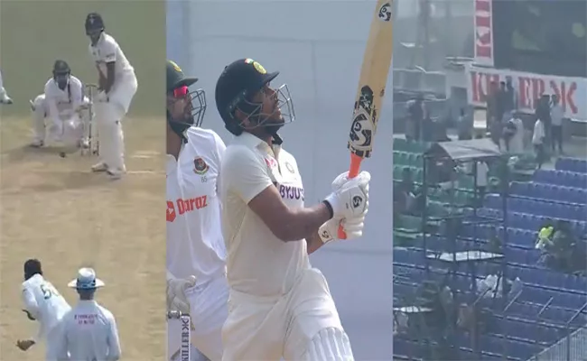 IND VS BAN 1st Test Day 2: Umesh Yadav Smokes Two 100m Sixes - Sakshi