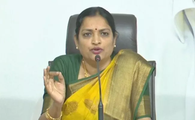 Minister Usha Sri Charan Comments On Chandrababu - Sakshi