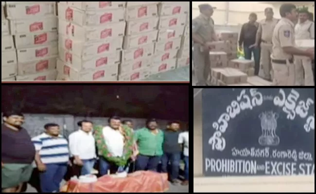 Excise Police Seized Rs Crore Worth Fake Liquor In Hyderabad - Sakshi