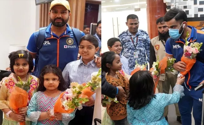 India Tour of Bangladesh: Rohit Sharma and Co reach Dhaka - Sakshi