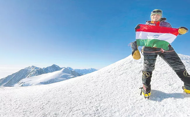 Yadadri Bhuvanagiri Girl Climbed Highest Mountain In Antarctica - Sakshi