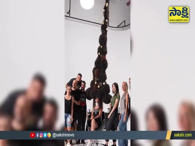 Viral Video: 9 Feet Tall Hairstyle Sets Guinness World Record