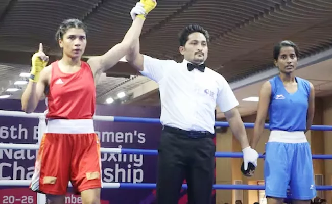 National Boxing Championship: Nikhat Zareen Simranjeet Kaur Advances - Sakshi