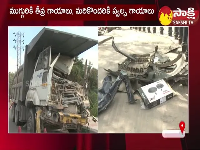 Tipper Truck Rash Driving in Wipro Circle Gachibowli