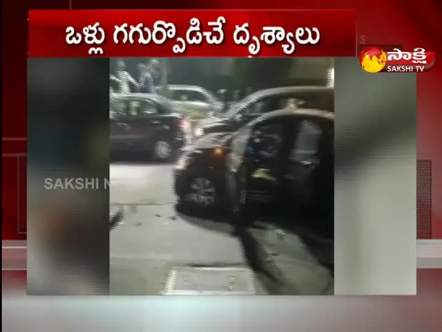 Tipper Truck Rash Driving in Gachibowli Wipro Circle