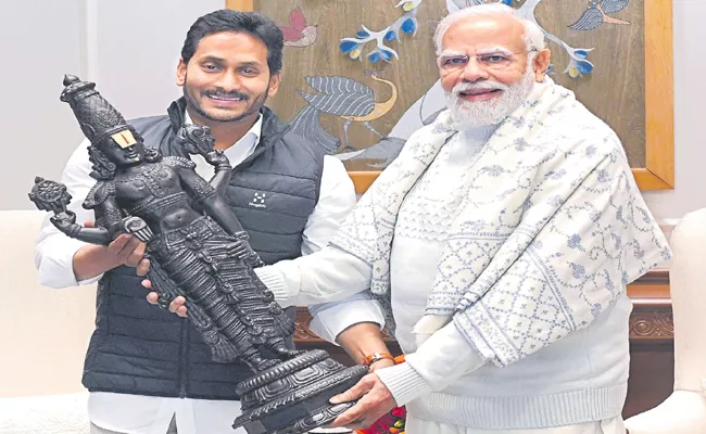 CM Jagan discussed AP Division pending issues with PM Narendra Modi - Sakshi