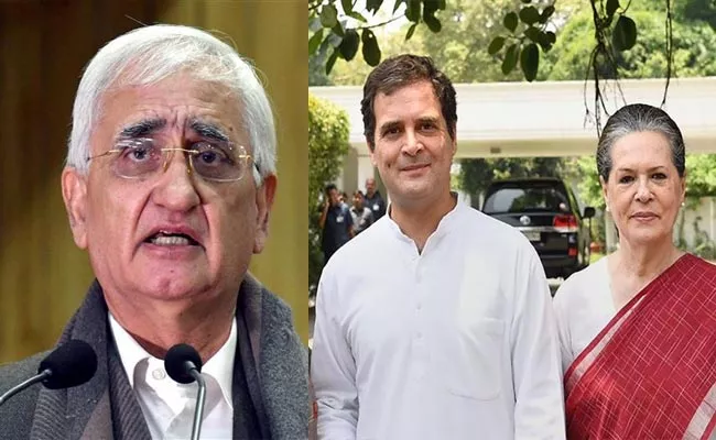 BJP Counter To Salman Khurshid Comments Gandhis Still Lead Congress - Sakshi