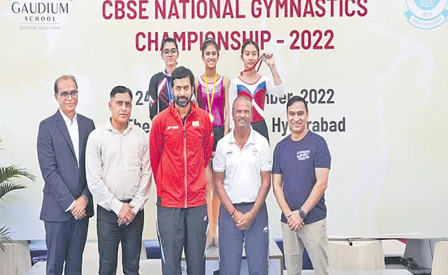 CBSE Gymnastics Competition 2022 Held In Hyderabad Winners - Sakshi