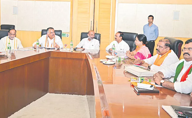 Telangana BJP Leaders Meeting With High Command Operation Akarsh - Sakshi