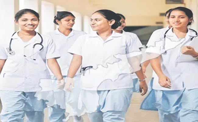 CM Jagan Govt Notification for filling 957 Staff Nurse posts - Sakshi