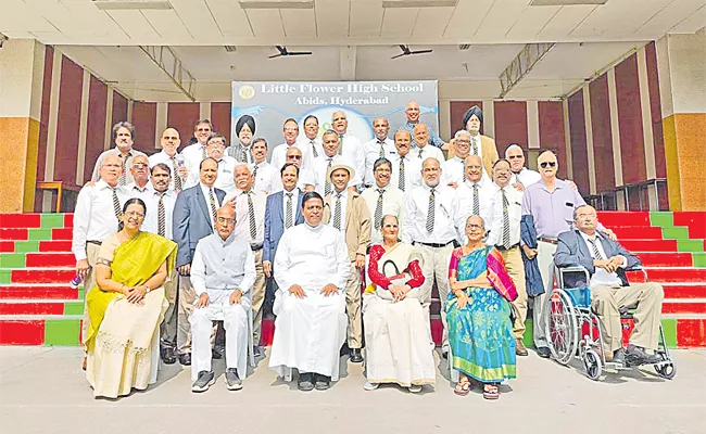 Little Flower High School 1972 Batch Celebrates Golden Jubilee Reunion Program - Sakshi