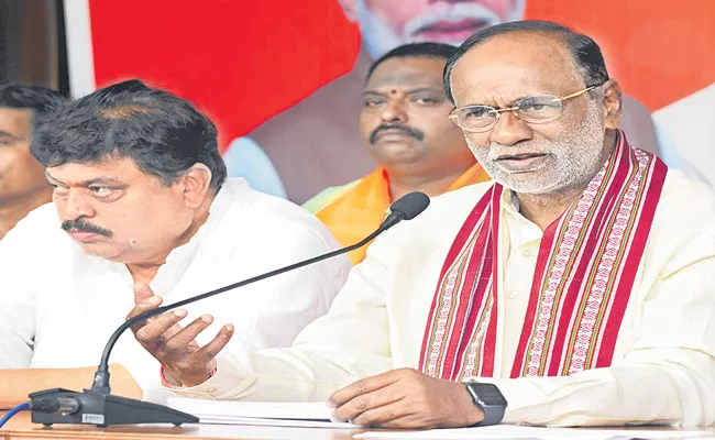 BJP To Release Charge Sheet Against CM KCR Govt Says K Laxman - Sakshi