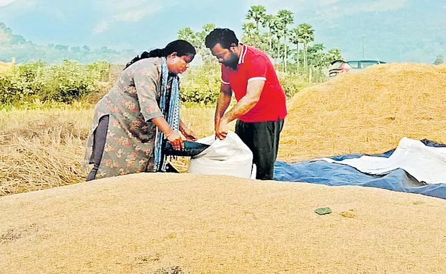 Araku MP Goddeti Madhavi busy with Farming in her agriculture land - Sakshi