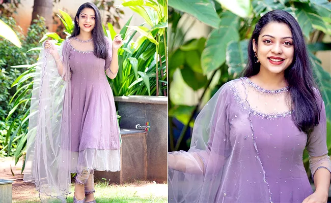 Fashion: Varsha Bollamma In Lavender Churidar Check Price Details - Sakshi