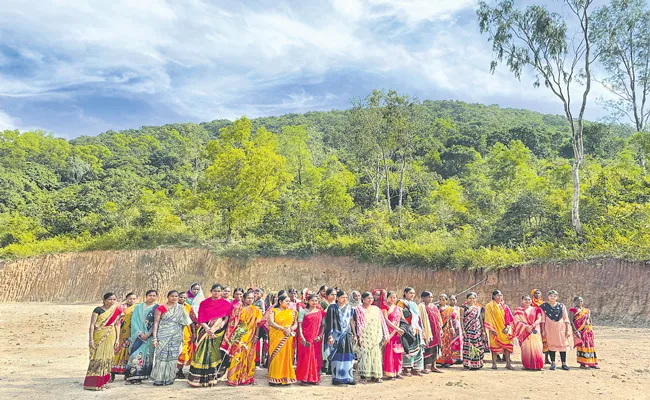 Mali mountain forest: Tribal Group Womens from Anchala village who restored the Mali mountain forest over a period of three decades - Sakshi