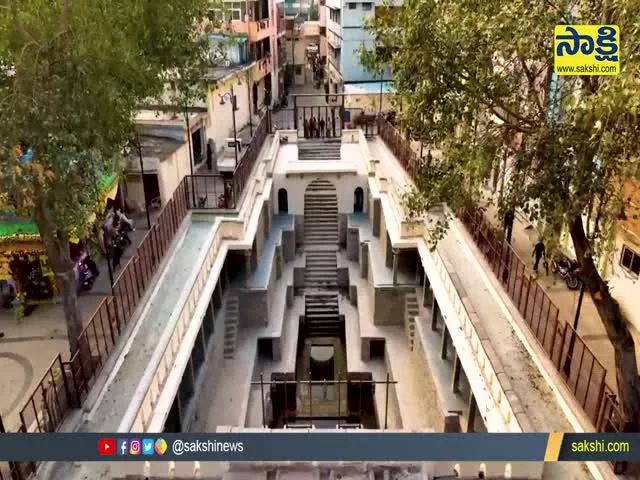 The 17th-century Bansilalpet Stepwell at Secunderabad Aerial View