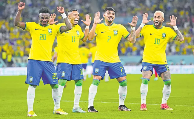 Brazil Massive Victory Over South Korea With 4 1 In World Cup - Sakshi