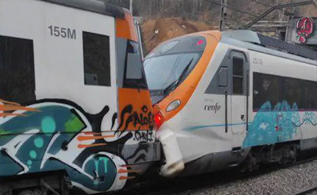 Over 150 Injured After Two Trains Collide In Spain - Sakshi