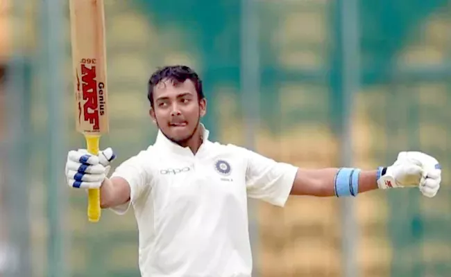 Prithvi Shaw hits double hundred for Mumbai against Assam - Sakshi