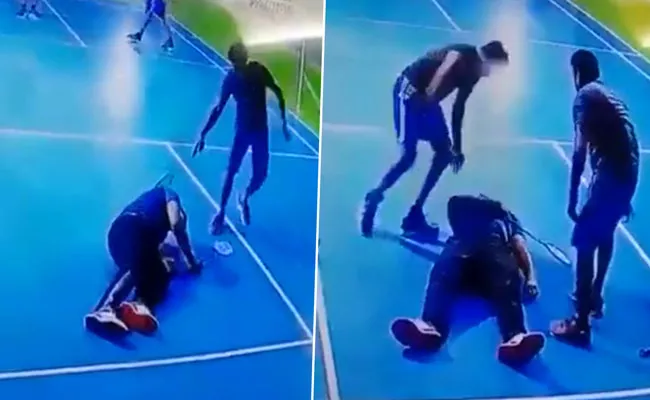 Video: Indian Origin Man Collapses On Badminton Court In Muscat - Sakshi