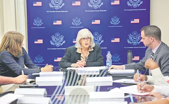 Students Will Get Their US Visas On Time: Ambassador Elizabeth Jones - Sakshi