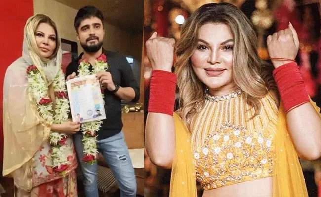 Rakhi Sawant Married to Beau Adil Khan Durrani, Photos Viral - Sakshi