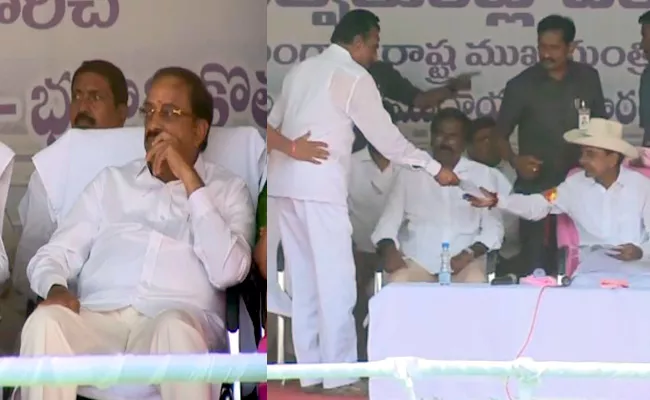 Thummala Nageswara Rao with CM KCR In Khammam Tour - Sakshi