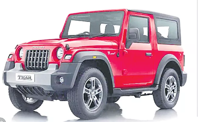 Mahindra launches Thar new versions; rolls out rear wheel Drive - Sakshi