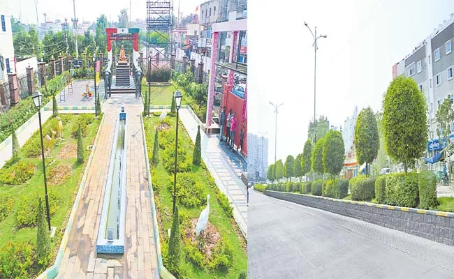 GHMC Initiated Theme Tree Parks And Greening In Central Medians Also - Sakshi