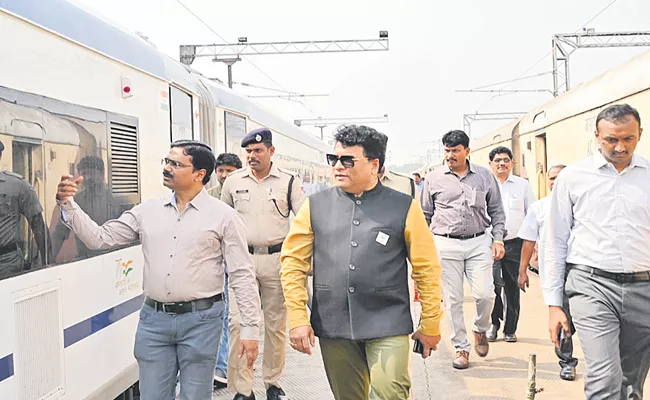 Attack on Vande Bharat train while intoxicated - Sakshi