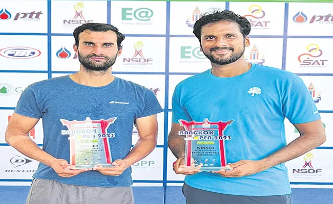 Yuki Bhambri, Saketh Myneni Pair Wins Bangkok Open Challenger Title - Sakshi