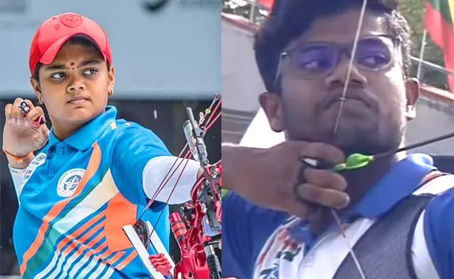 National Open Archery Trials Vennam Jyothi Surekha Dheeraj Tops - Sakshi