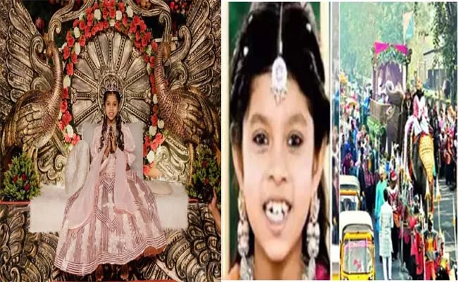 Gujarat Diamond Trader 9 Year Old Daughter Become Monk - Sakshi