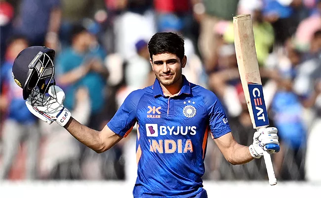 Shubman Gill Hits Double Century With 3 Back To Back Sixes  - Sakshi