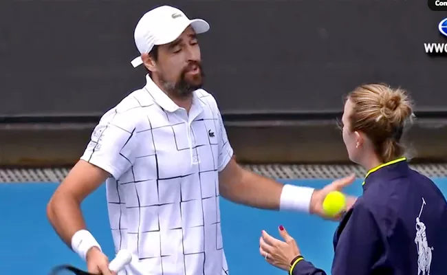 Jeremy Chardy Calls Chair Umpire Bad Umpire After Australian Open Exit - Sakshi