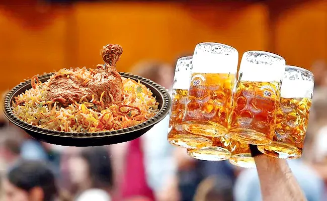 NewYear Telangana Liquor Sales Double Biryani Most Ordered Online - Sakshi