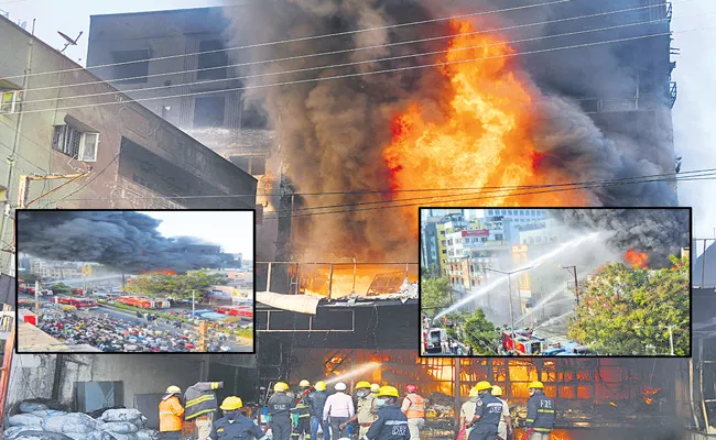 Fire Accident In Building At Secunderabad - Sakshi