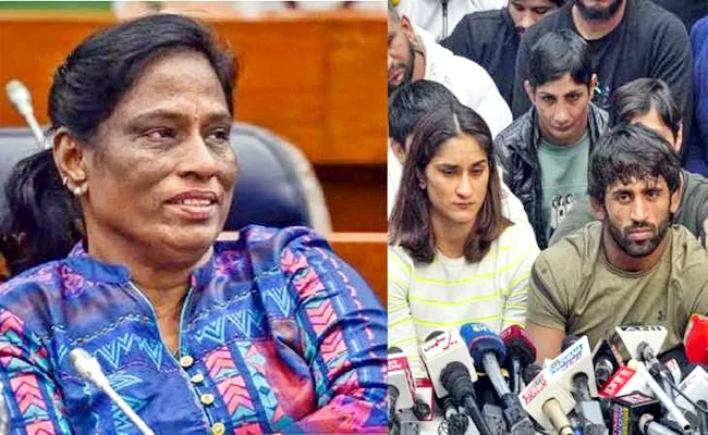 Indian Wrestlers Write Letter To IOA President PT Usha-Four Demands - Sakshi