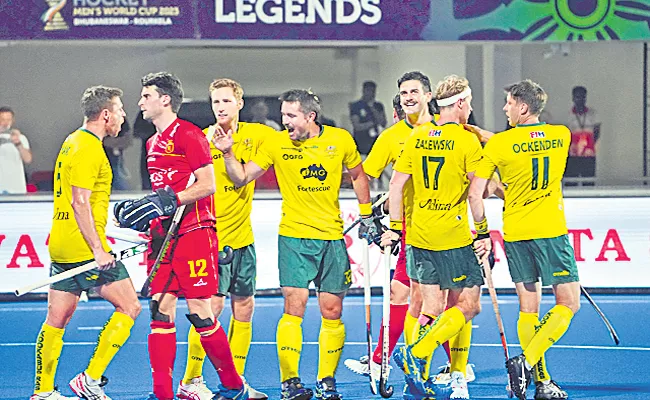 Australia Enters Semi Final Beats Spain 4-3 Mens Hockey World-Cup 2023 - Sakshi