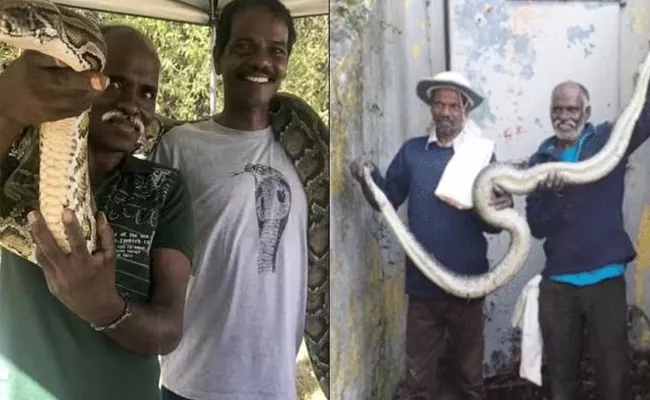 Snake Catchers Vadivel Gopal And Masi Sadaiyan Awarded Padma Shri - Sakshi